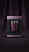 Dusky amethyst scent jar candle black metallic