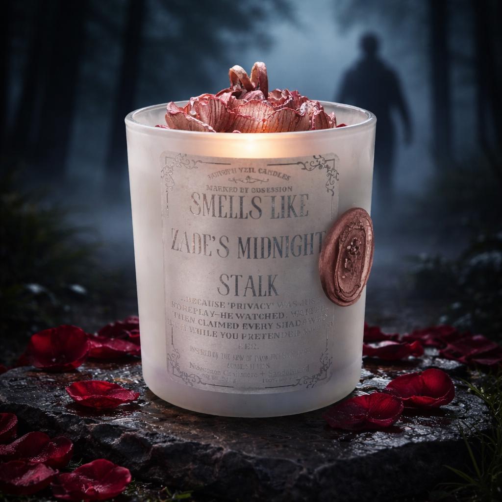 Zade's Midnight Stalk Soy Candle | Moroccan Cashmere | Haunting Adeline's | Dark Romance Collection