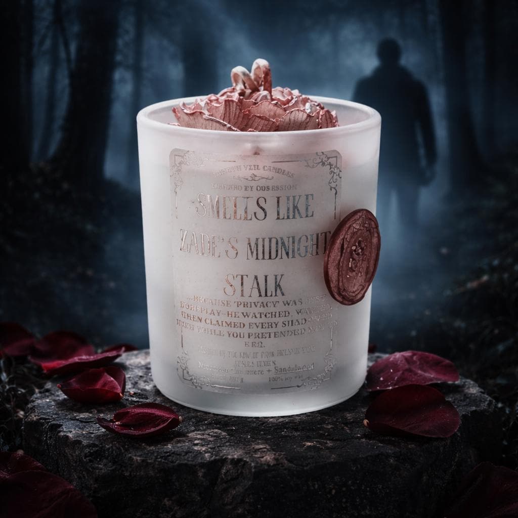 Zade's Midnight Stalk Soy Candle | Moroccan Cashmere | Haunting Adeline's | Dark Romance Collection