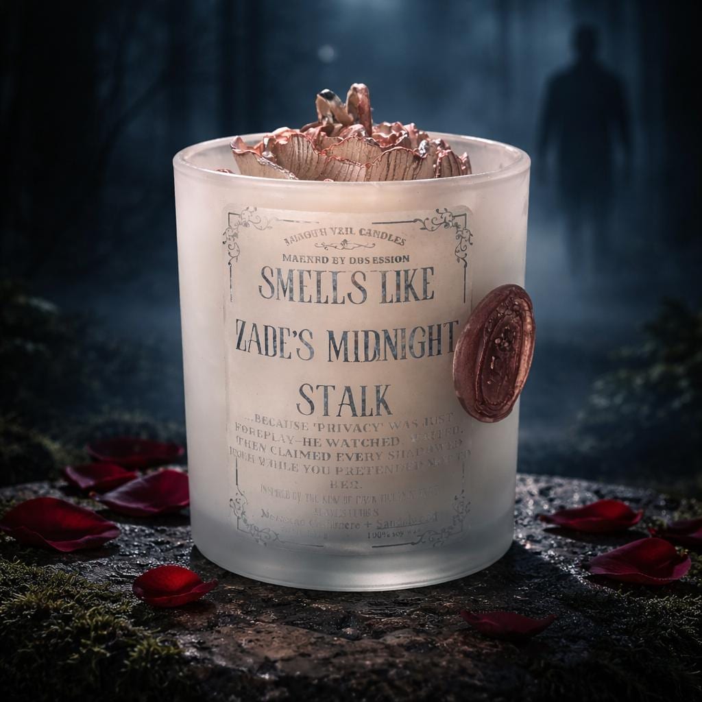 Zade's Midnight Stalk Soy Candle | Moroccan Cashmere | Haunting Adeline's | Dark Romance Collection