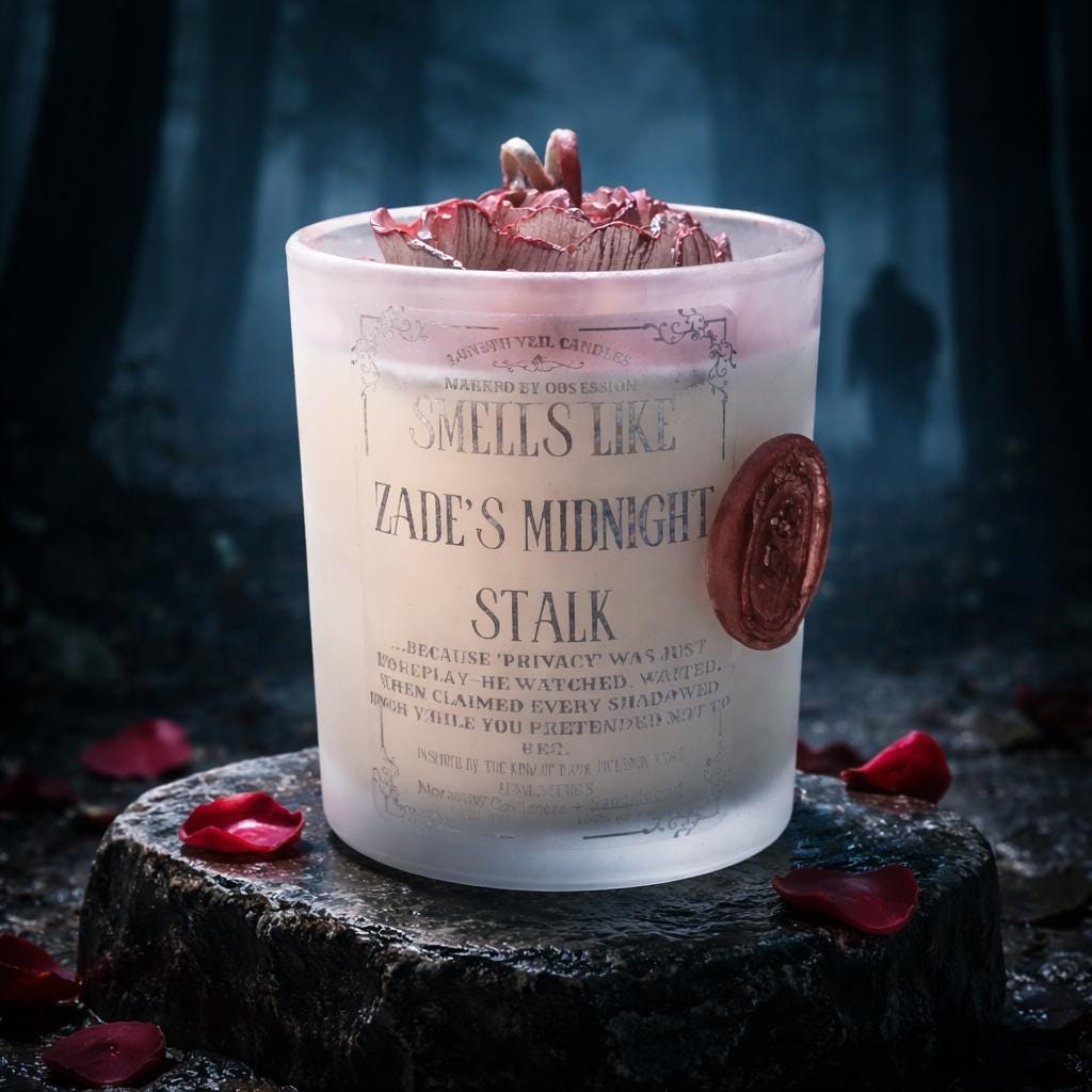 Zade's Midnight Stalk Soy Candle | Moroccan Cashmere | Haunting Adeline's | Dark Romance Collection