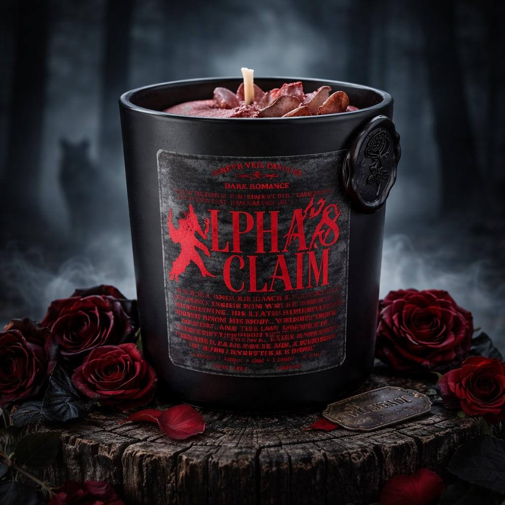 Alpha’s Claim Derek Hale Candle | Teen Wolf Dark Romance | Library Leather Whiskey Soy Candle | BookTok Gift