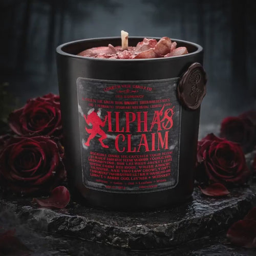 Alpha’s Claim Derek Hale Candle | Teen Wolf Dark Romance | Library Leather Whiskey Soy Candle | BookTok Gift